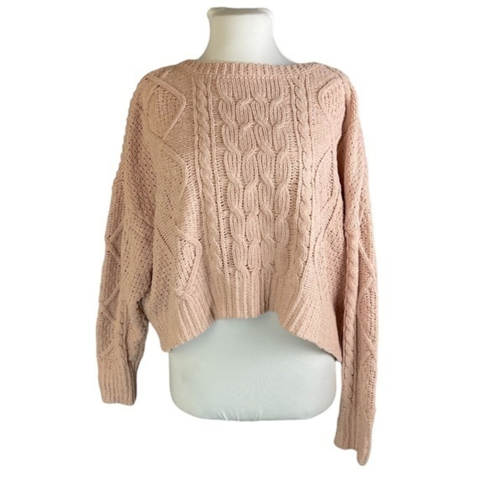 Arizona Jean Co Cable Knit Sweater L NWT $34